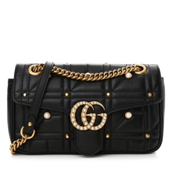 Gucci Marmont Small Leather Shoulder Bag 999-080325 - Picture 1 of 16